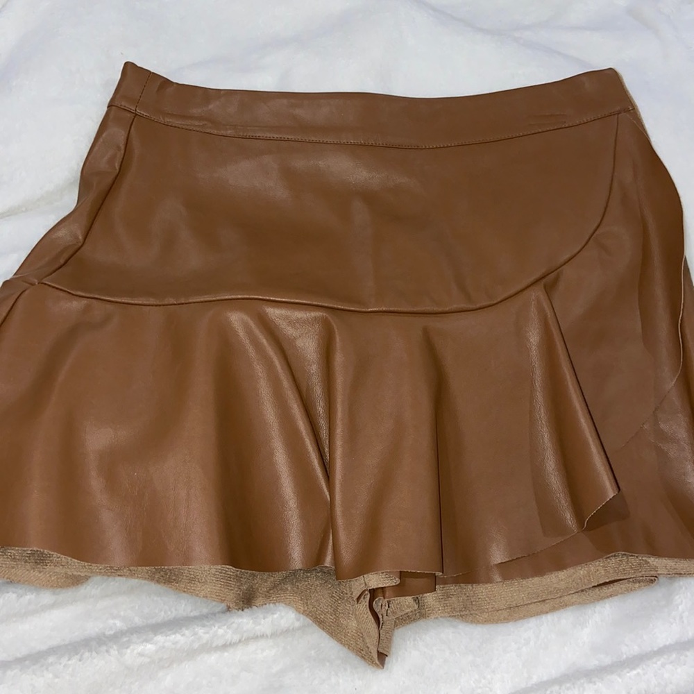 Leather Skort